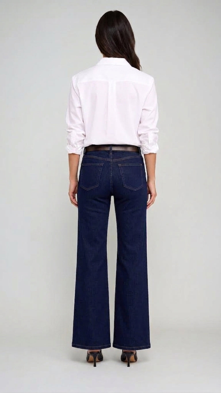 Carreli Premium Wide Leg Jeans Dark Wash PR-9595-DS