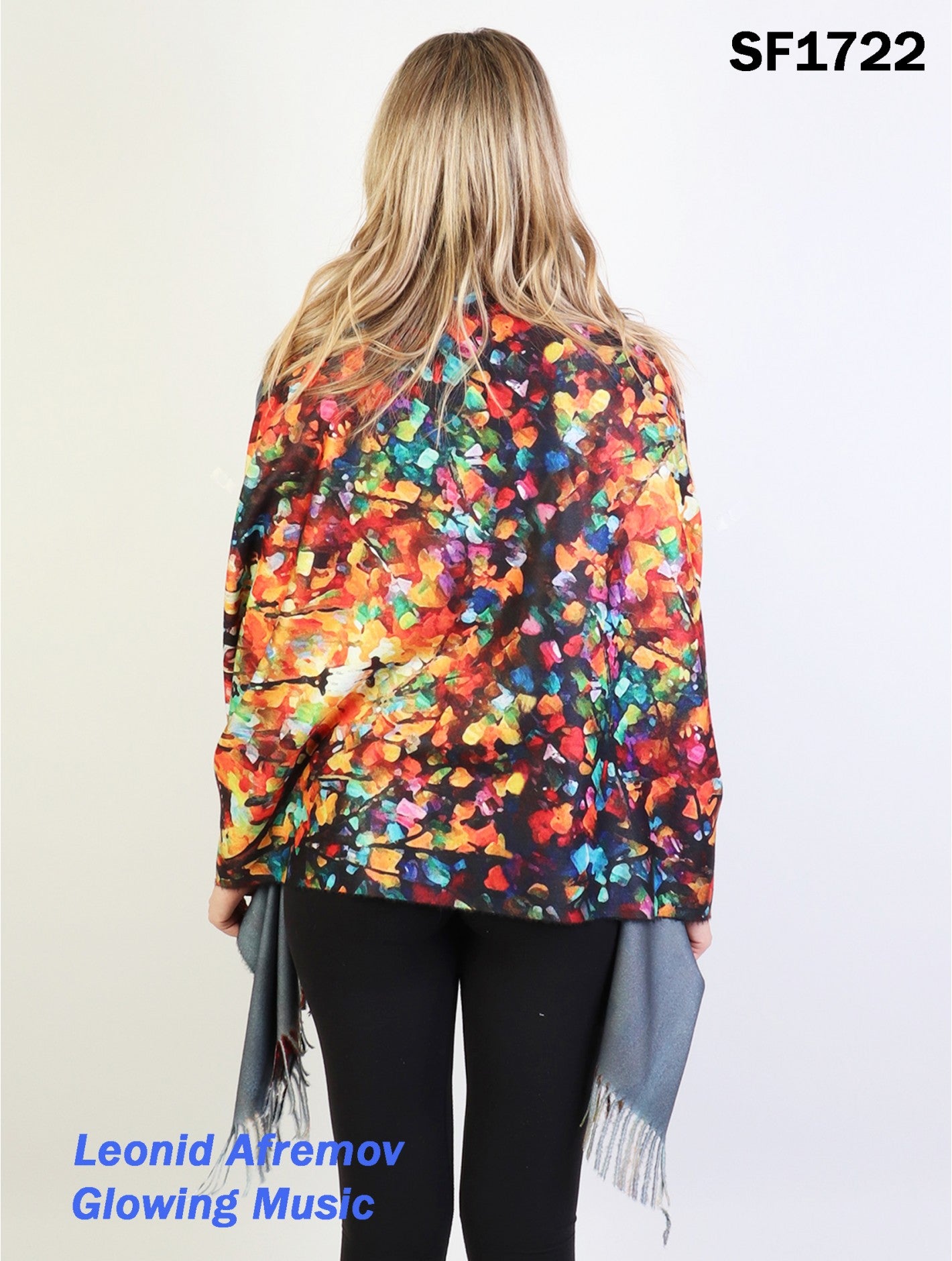 Cherie Bliss Oil Painting Scarf "Leonid Afremov - Glowing Music" SF1722