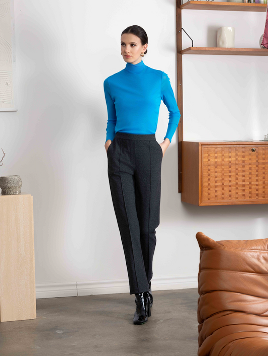 Alison Sheri Turtleneck Pullover Turquoise A46025