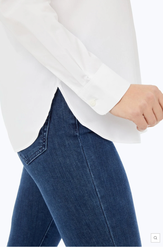 Foxcroft Kylie L/S Non Iron Stretch Blouse White 187961