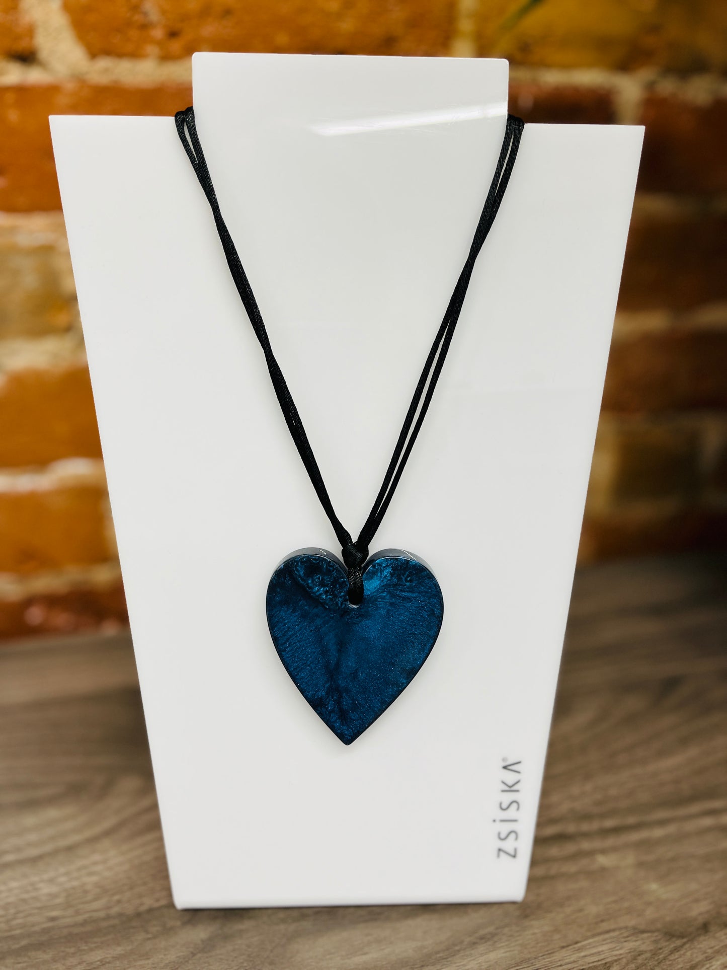 Zsiska Large Heart Pendant Blue 50602039174Q00