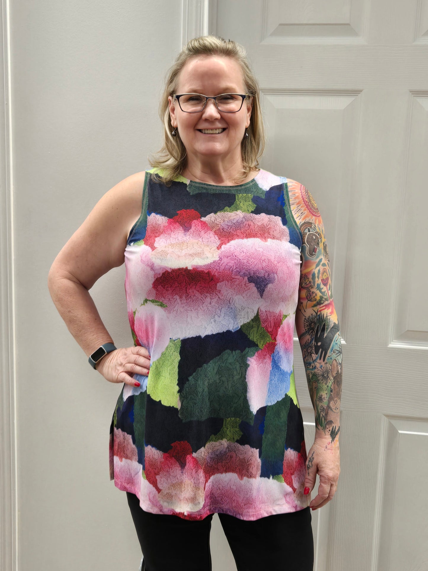 Sympli Sleeveless Nu Ideal Print  Petal Poetry 21151P