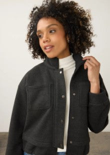 FDJ Bomber Knit Jacket Charcoal 11103281