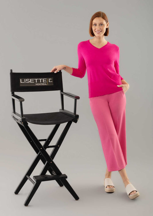 Lisette L Amina 3/4 Sleeve Sweater Pink Flambe 1151462