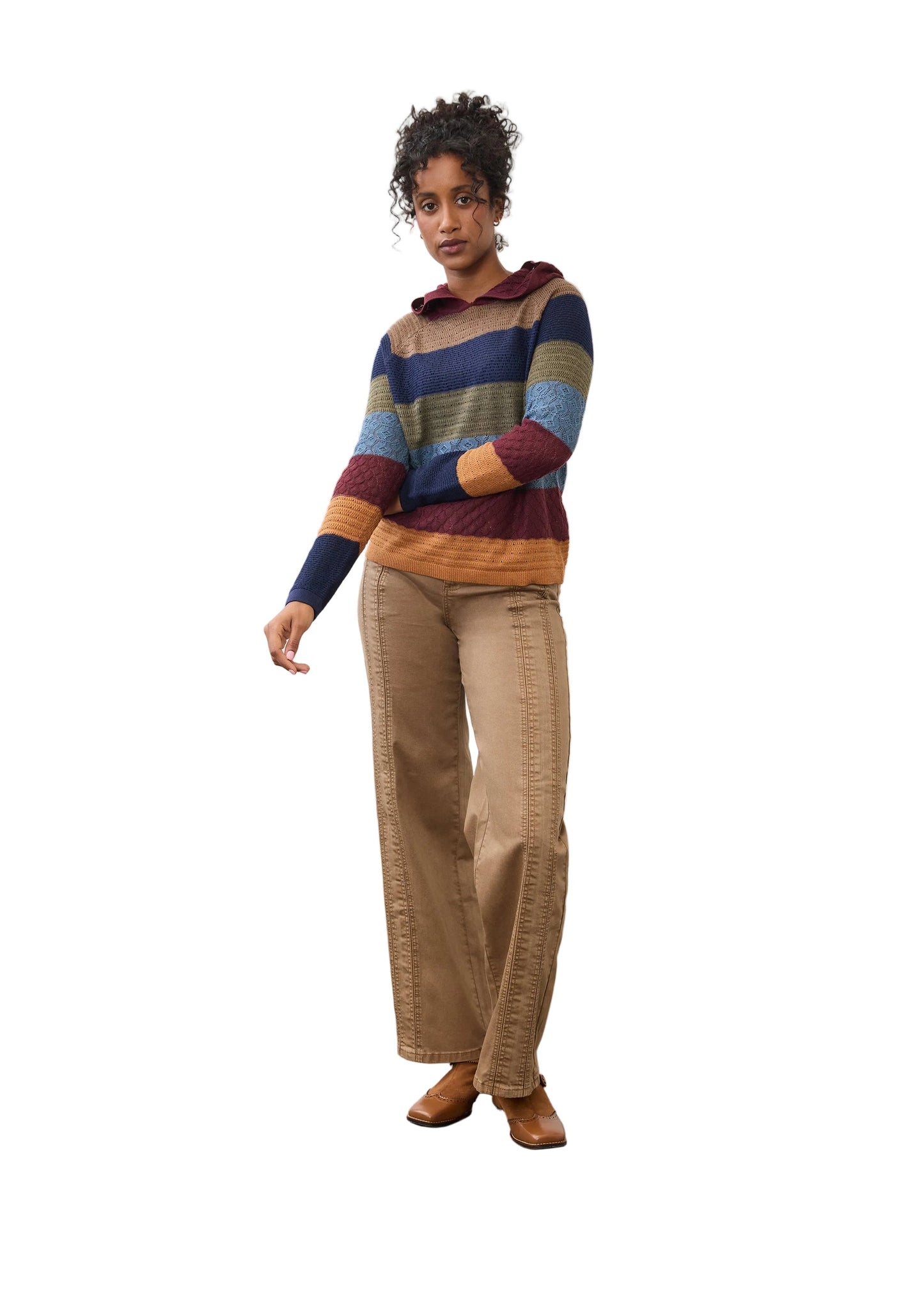FDJ Hooded Stripe Sweater Multi 1274246