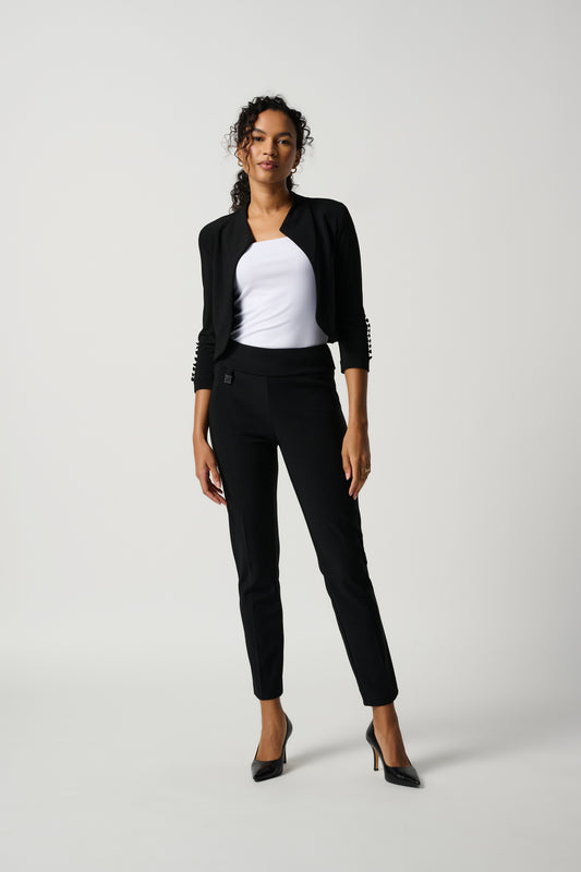 Joseph Ribkoff High Waist Slim Fit Pants  Black 144092