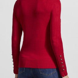 Tribal L/S Turtleneck Sweater Earth Red 14900-835-2430