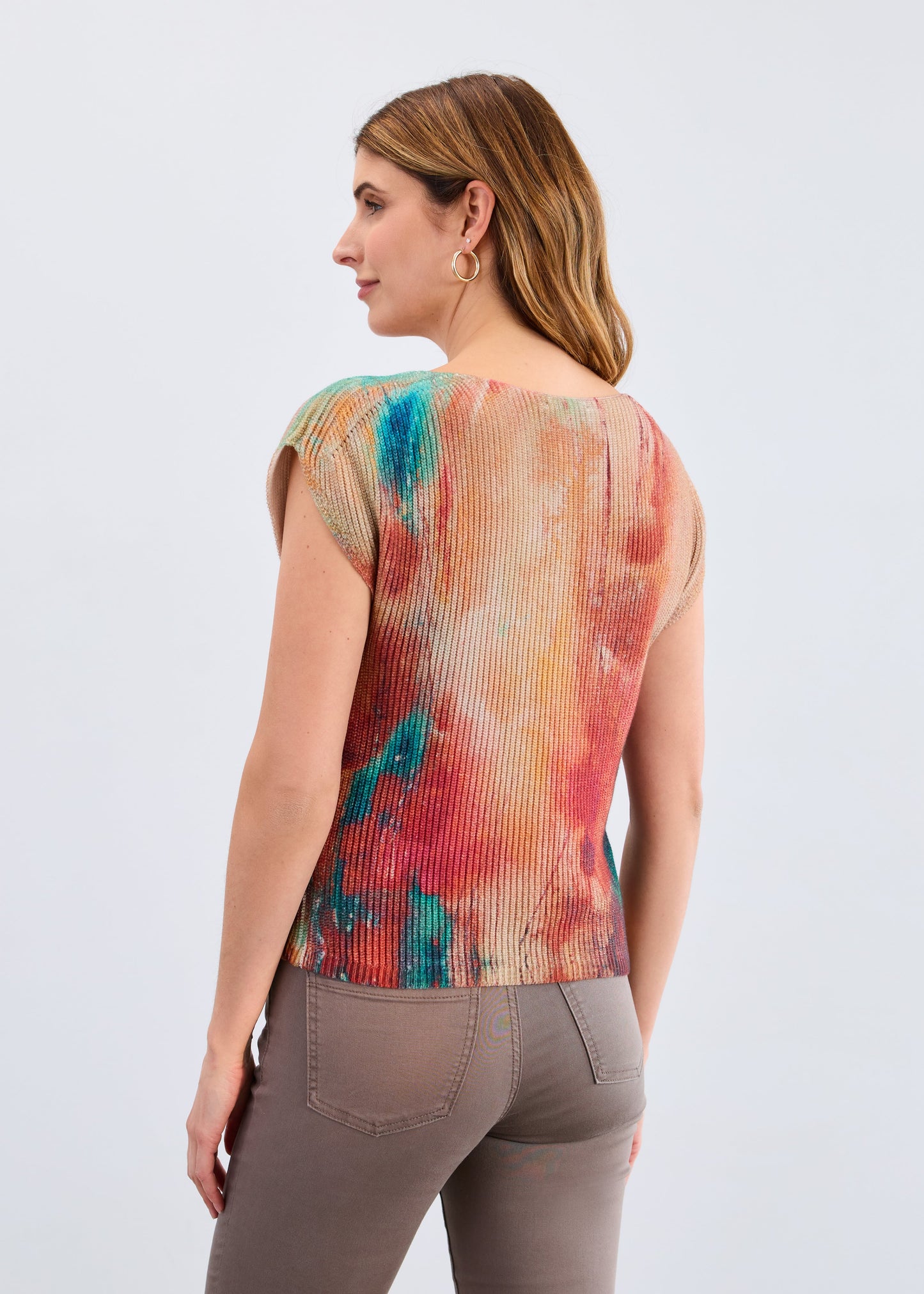 FDJ Cap Sleeve Printed Sweater Cheshire 1630314