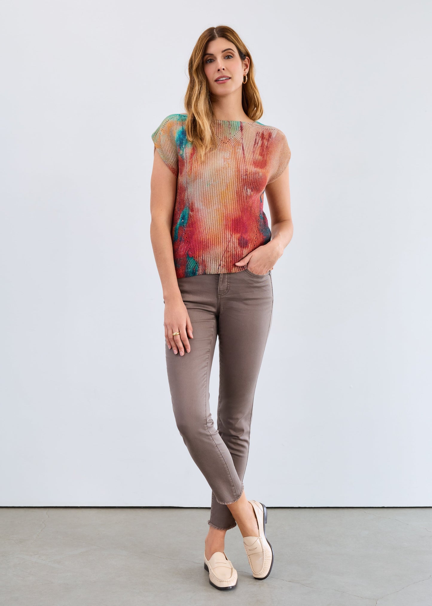 FDJ Cap Sleeve Printed Sweater Cheshire 1630314