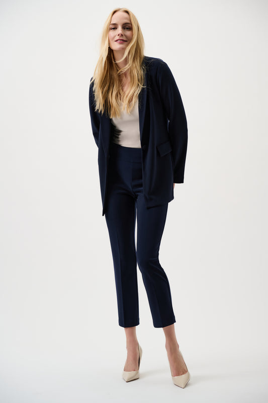 Joseph Ribkoff Classic Cropped Pant Midnight Blue 181089