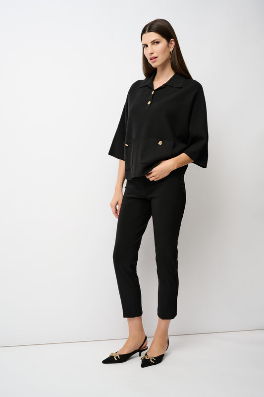 Joseph Ribkoff Classic Cropped Pant Black 181089