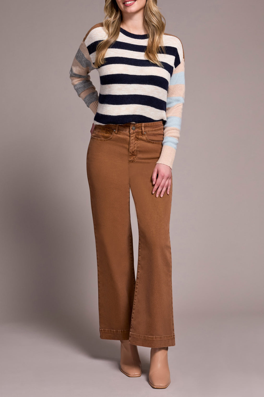 Tribal Fly Front 5 Pocket Pant Walnut 18610-2020W-0933