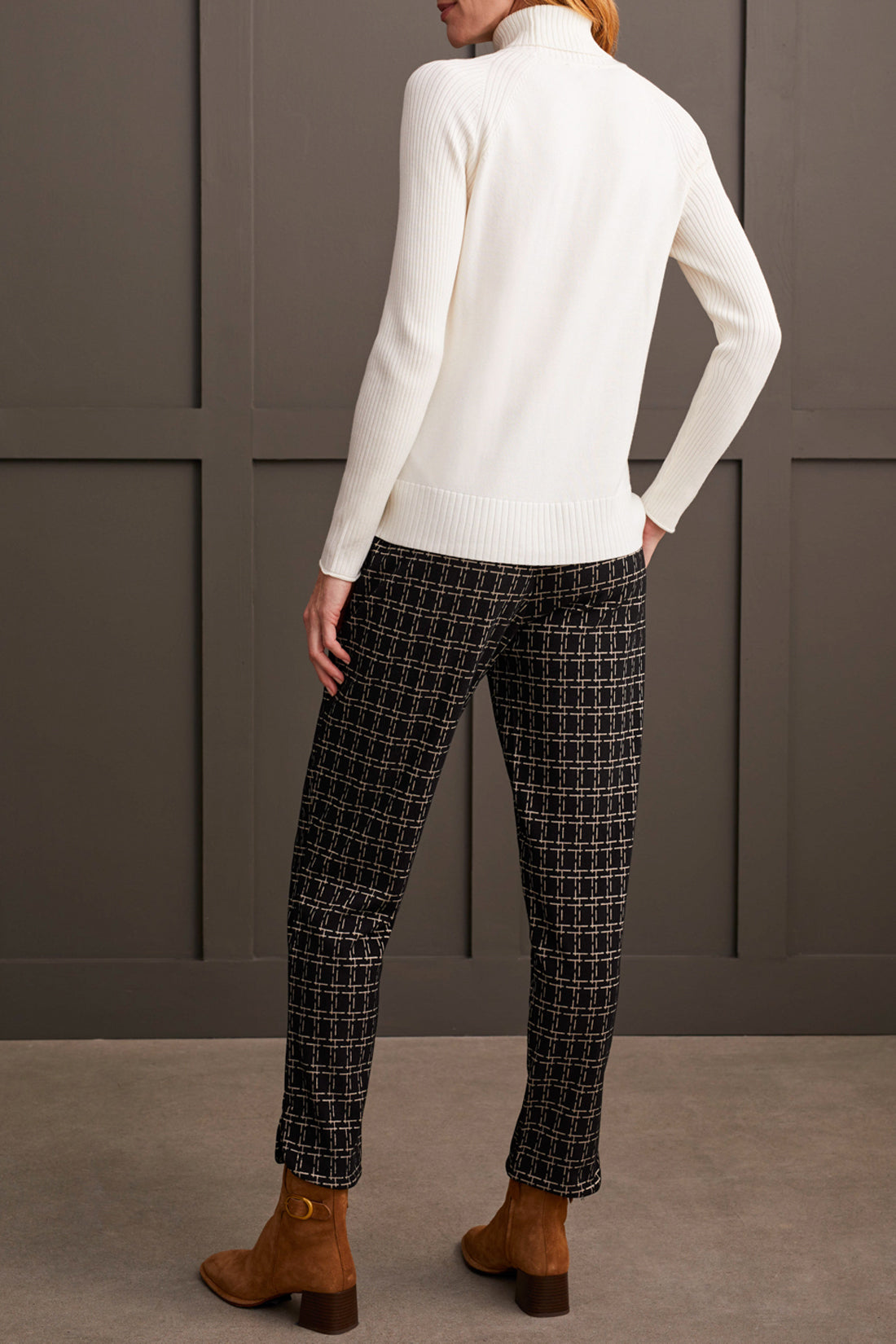 Tribal L/S Turtleneck Sweater Cream 19160-835-0026