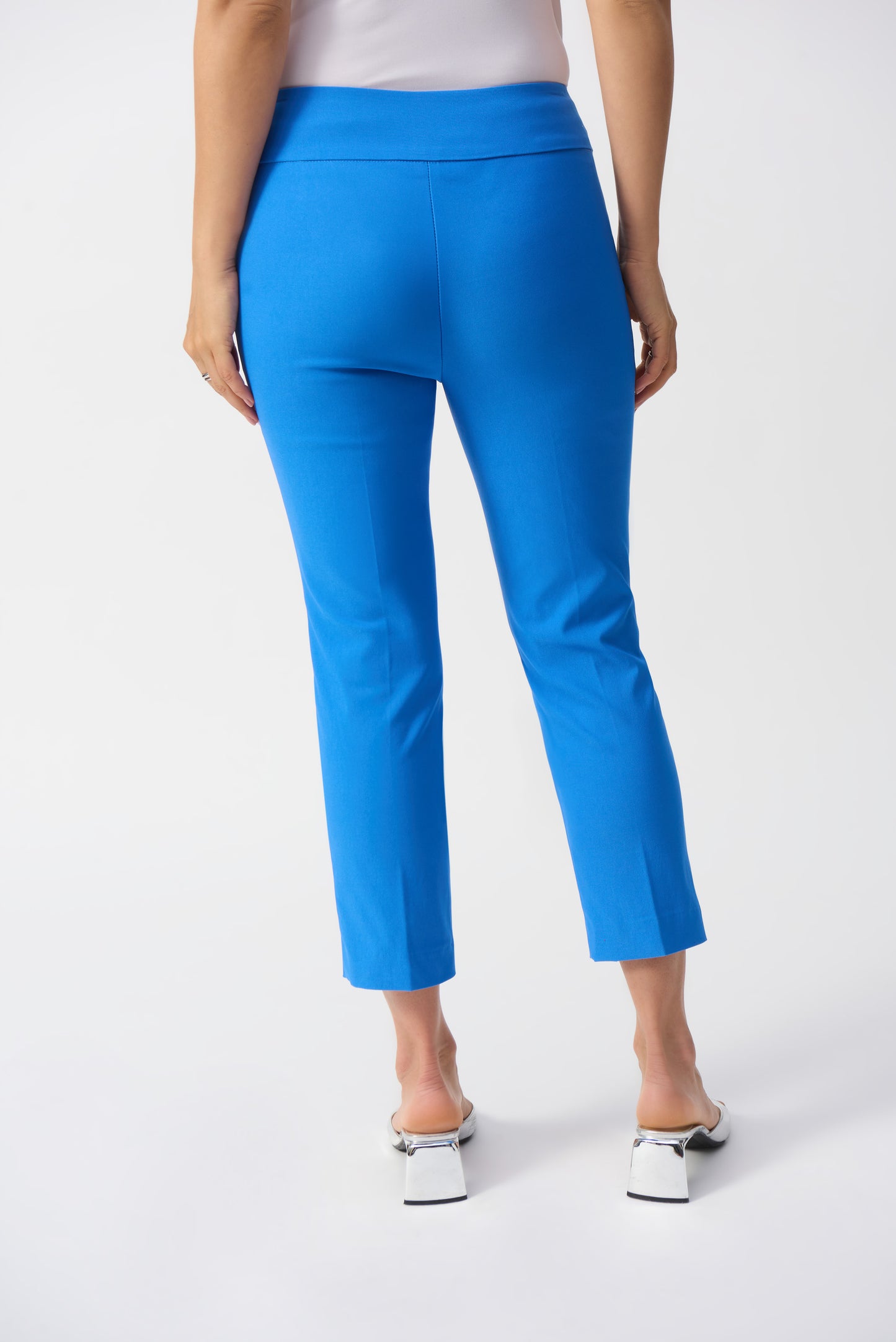 Joseph Ribkoff Cropped Woven Pant Coastal Blue 201536S25