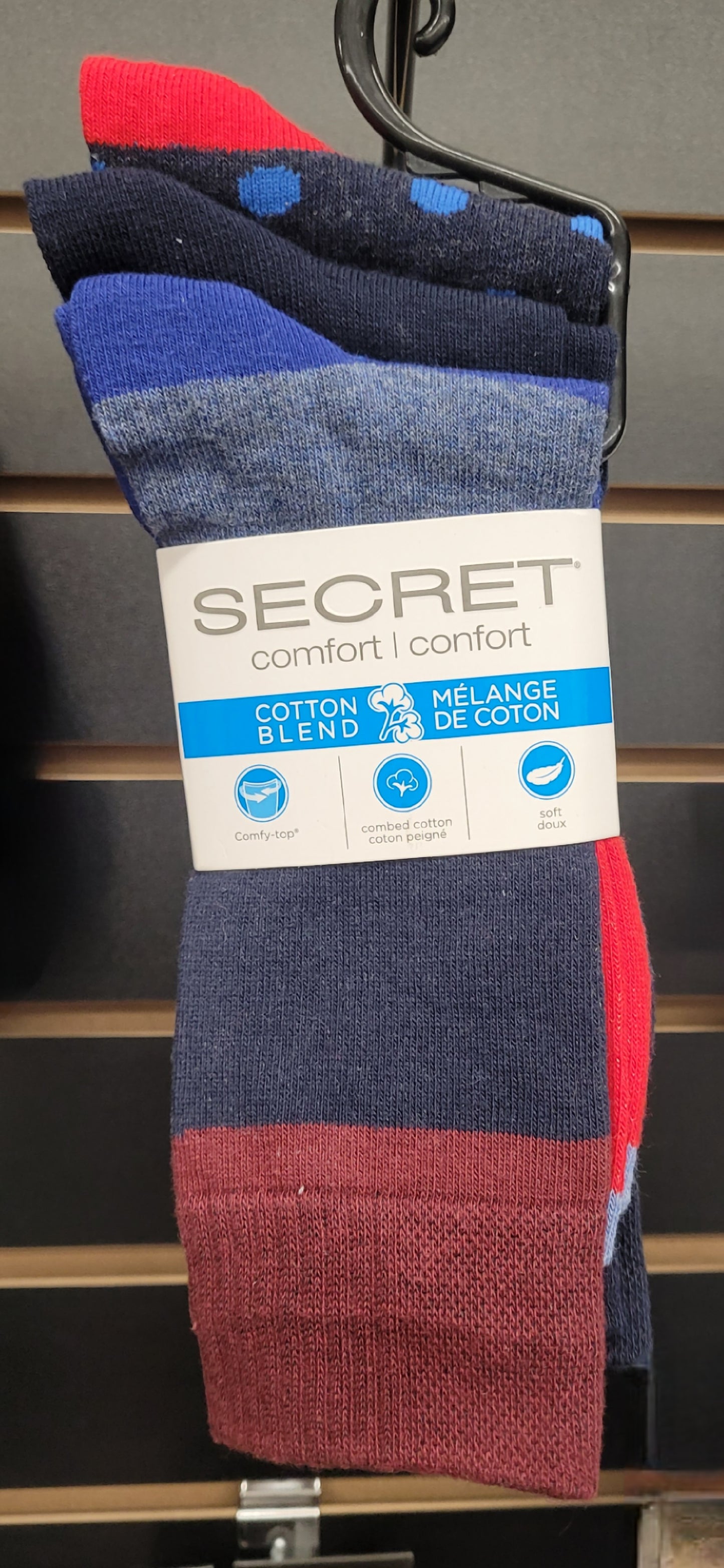 Secret Comfort Multi Socks Navy 26881A