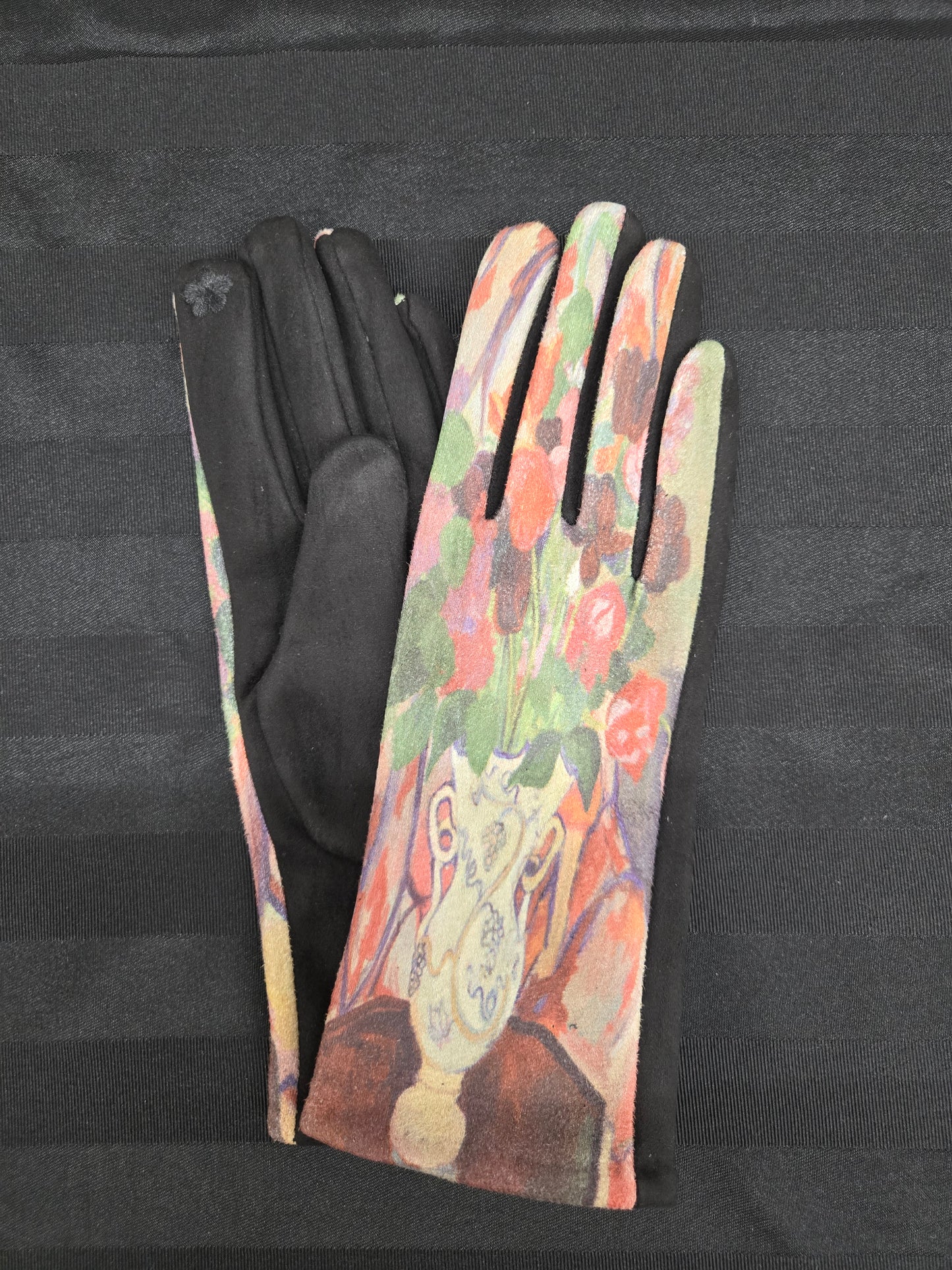 Cherie Bliss Oil Painting Design Touch Screen Gloves Bouquet Of Tulips GL127514