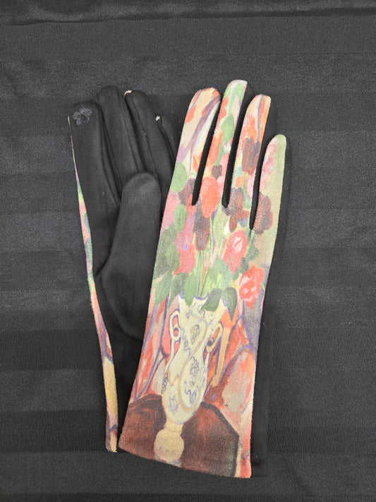 Cherie Bliss Oil Painting Design Touch Screen Gloves Bouquet Of Tulips GL127514