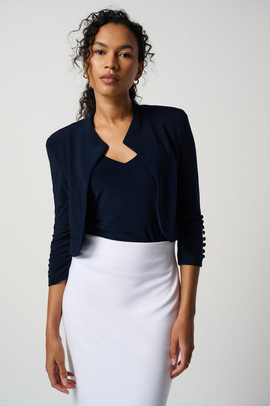 Joseph Ribkoff  Midnight Blue Bolero 213707P