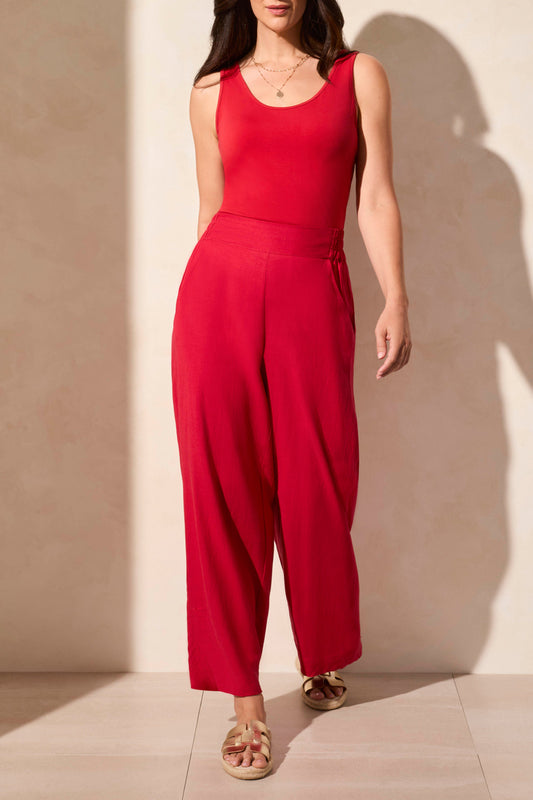 Tribal Pull On Ankle Pant w/Hem Vent Cherry 21540-4525-1150