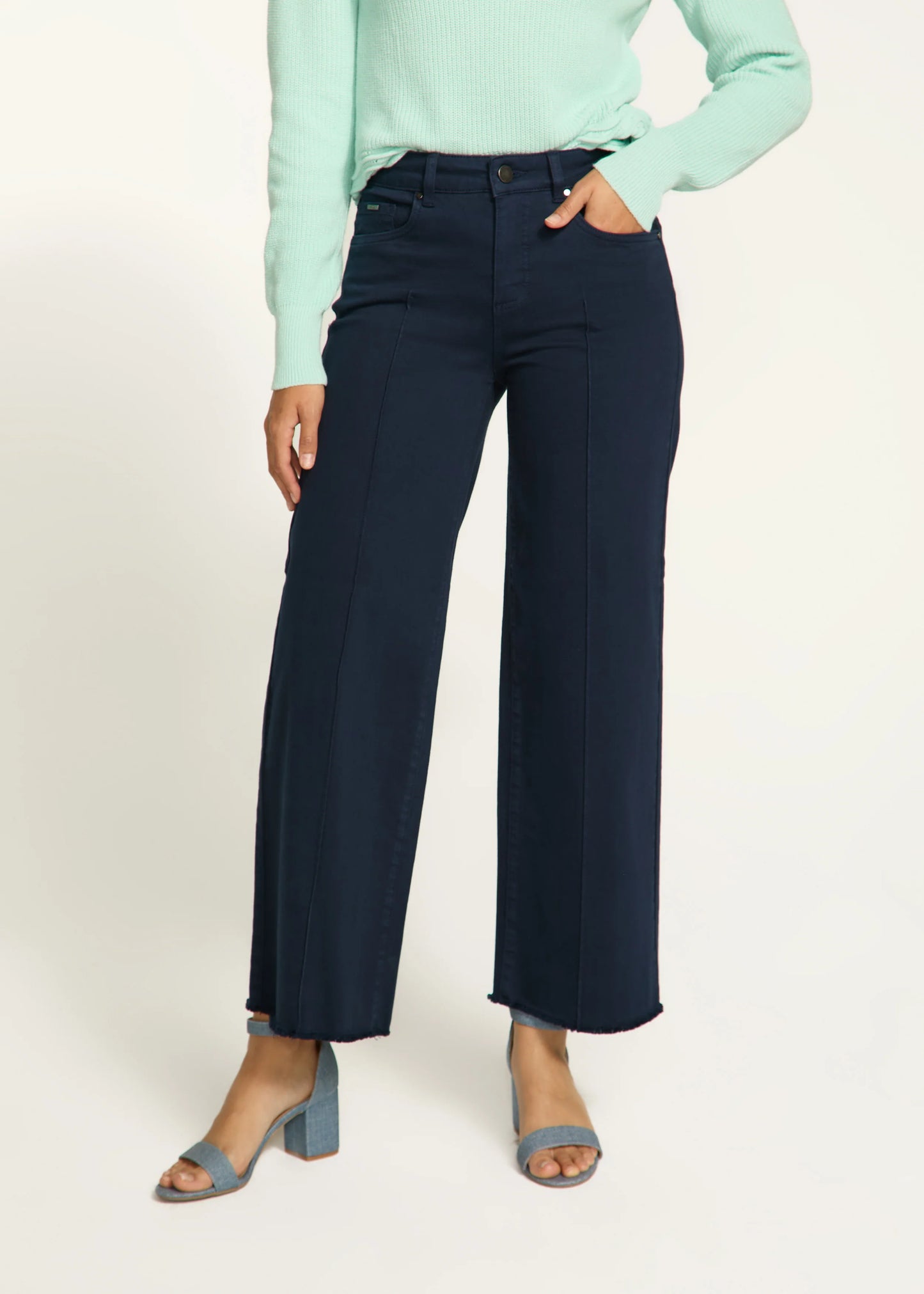 FDJ Olivia Wide Ankle Pant 2201511 Navy