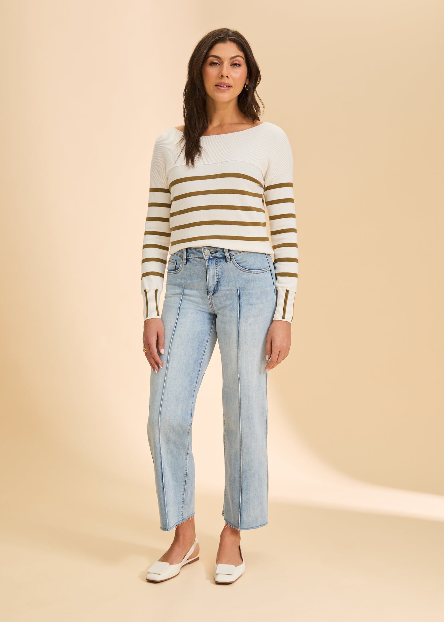 FDJ Olivia Wide Ankle Denim Pale Wash 2201779