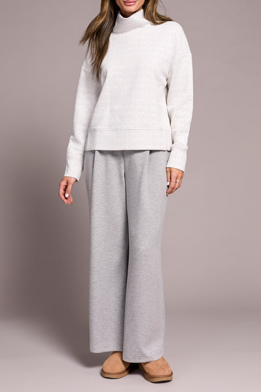 Tribal L/S Funnel Neck Top  H. Frostgrey 22400-8240-3131