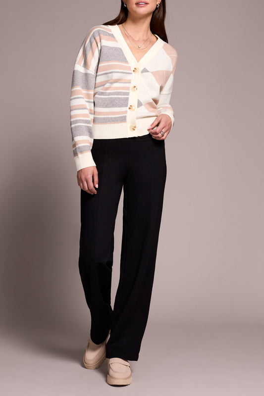 Tribal Pull-On Pant w/ Pin Tucks  Black 22430-7026-0002