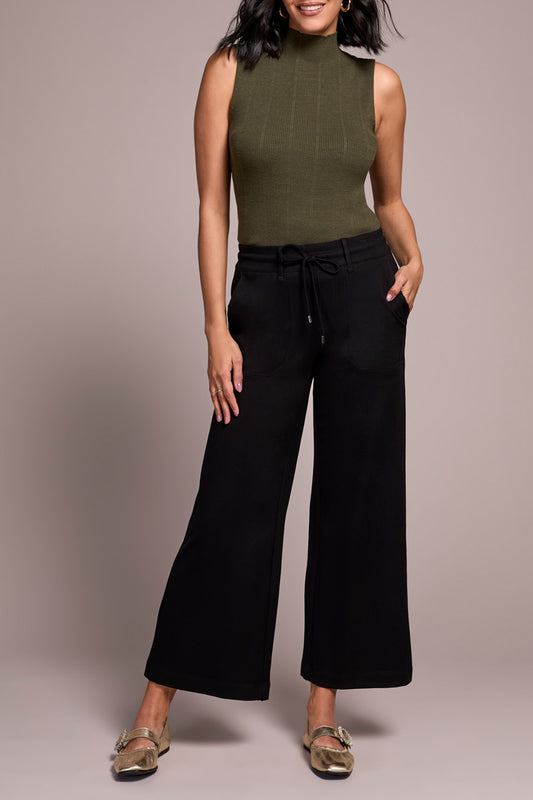 Tribal Pull-On Pant w/ Pockets & Drawcord  Black 22610-8086-0002