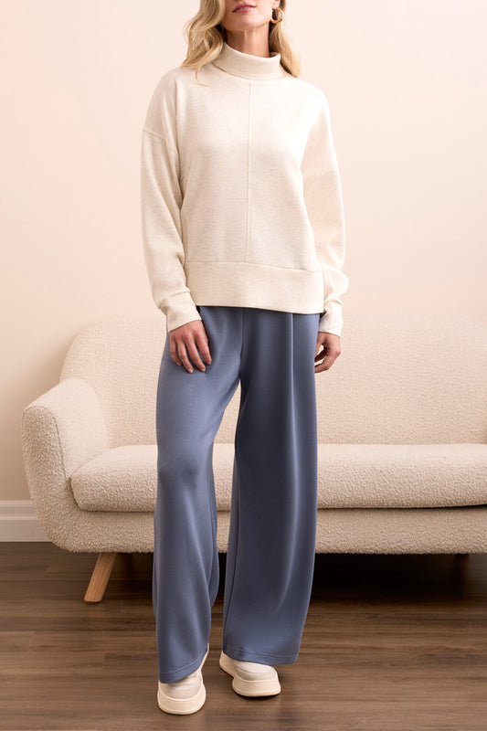 Tribal L/S Funnel Neck Top FrostGrey 22750-3390-3131