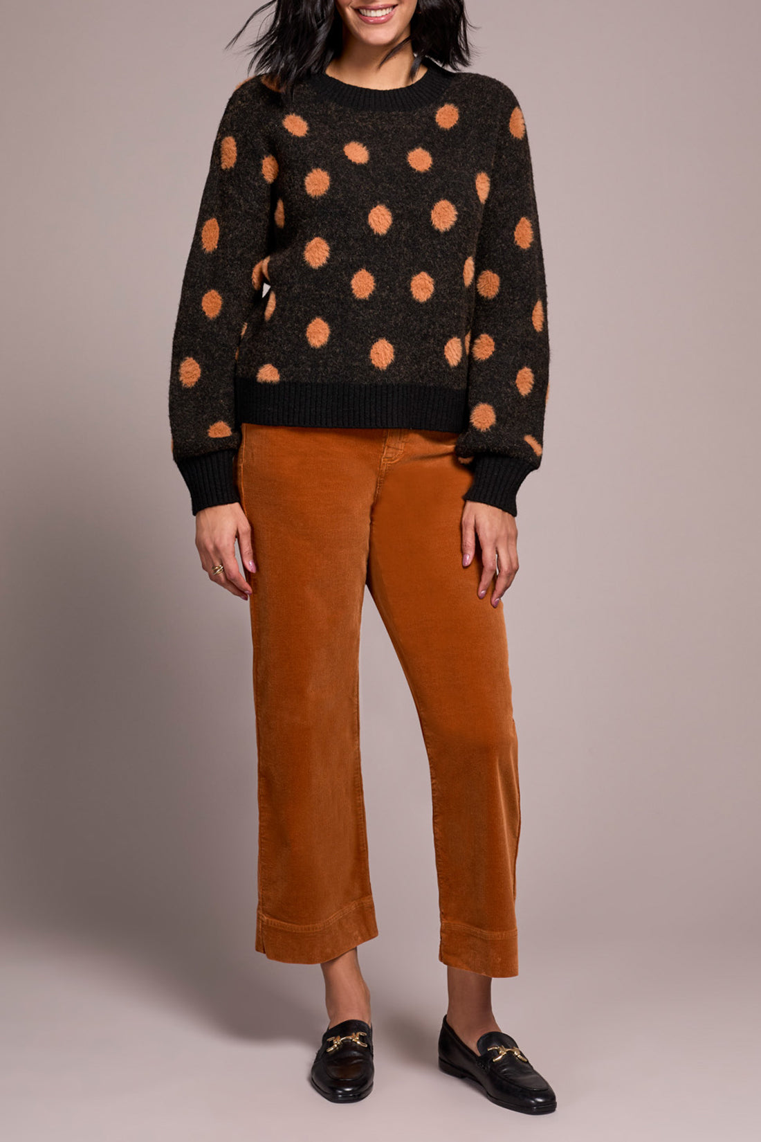 Tribal Long Sleeve Crewneck Sweater  Black 22970-8356-0002