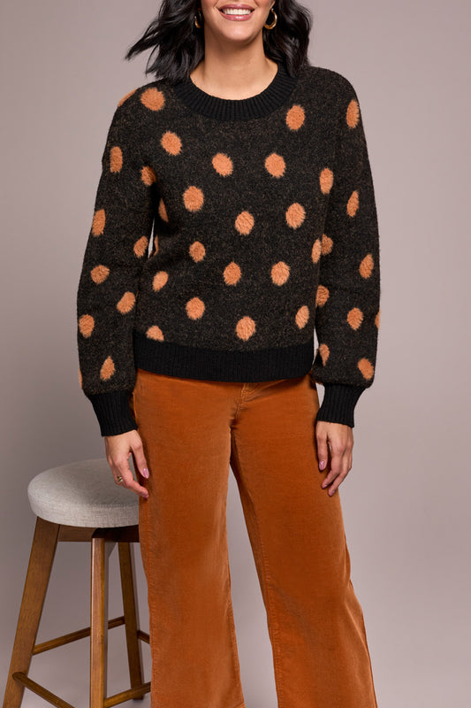 Tribal Long Sleeve Crewneck Sweater  Black 22970-8356-0002