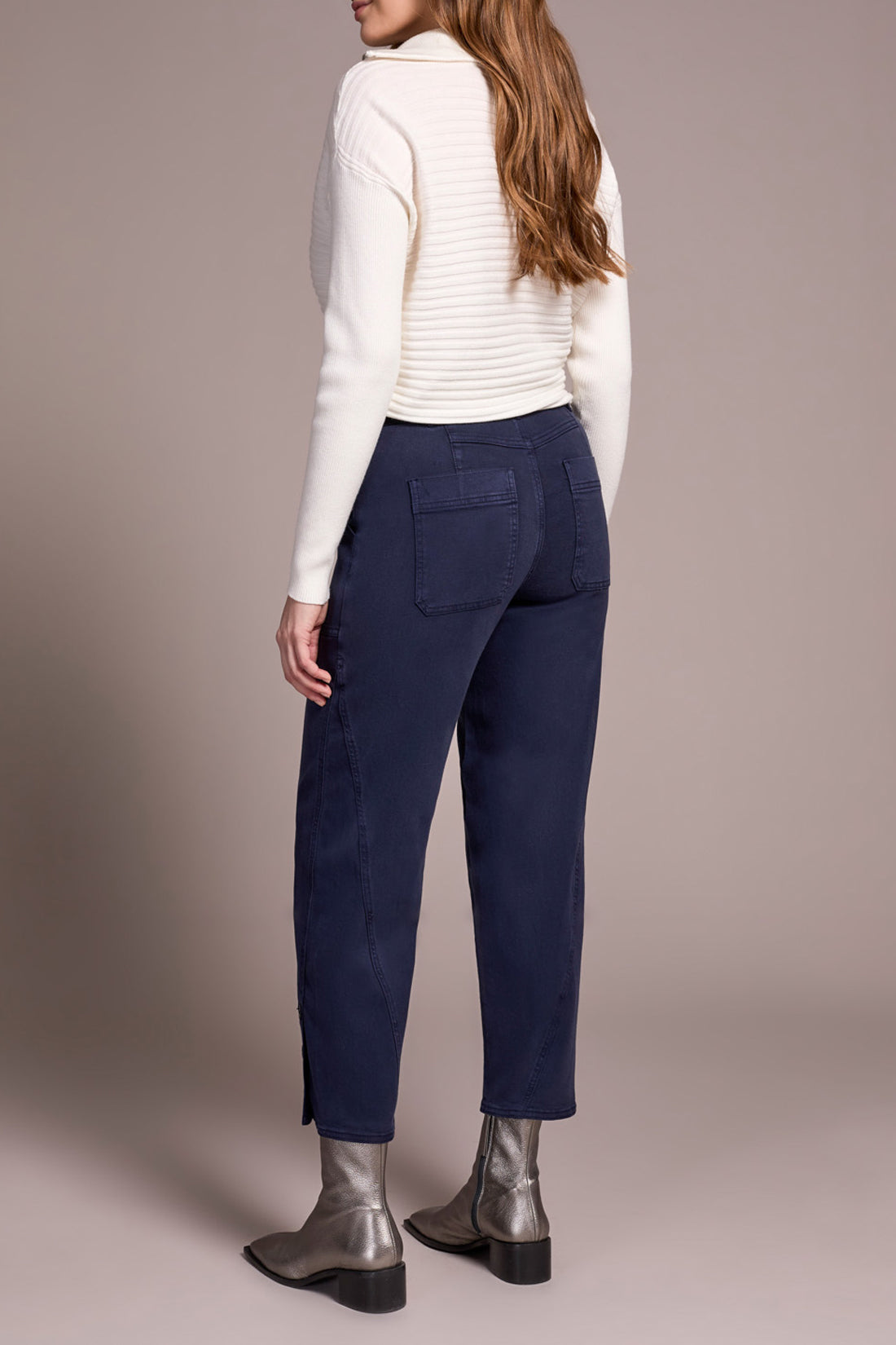 Tribal Fly Front Ankle Pant w/Button Vent Sapphire 23230-8298-0805