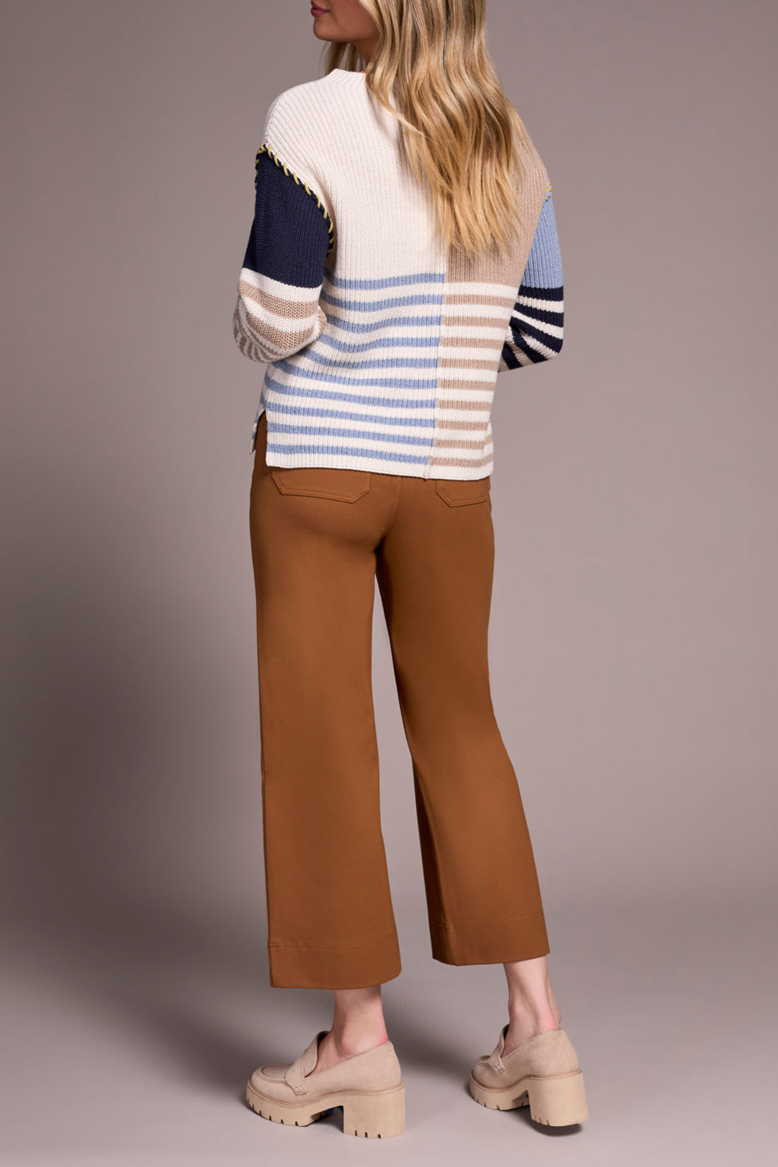 Tribal L/S Boat Neck Sweater Sandstone 23380-8077-0874