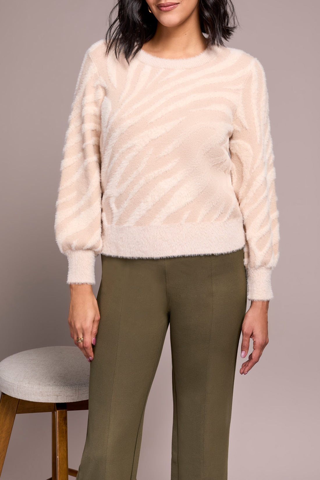 Tribal L/S Crewneck Sweater Sandstone 23560-8322-0874