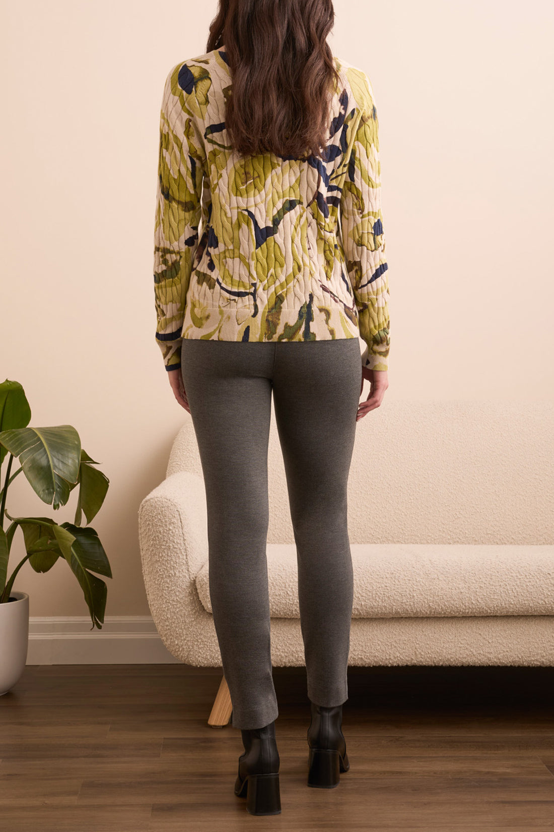 Tribal L/S Crew Neck Sweater Leek 23830-576-3264