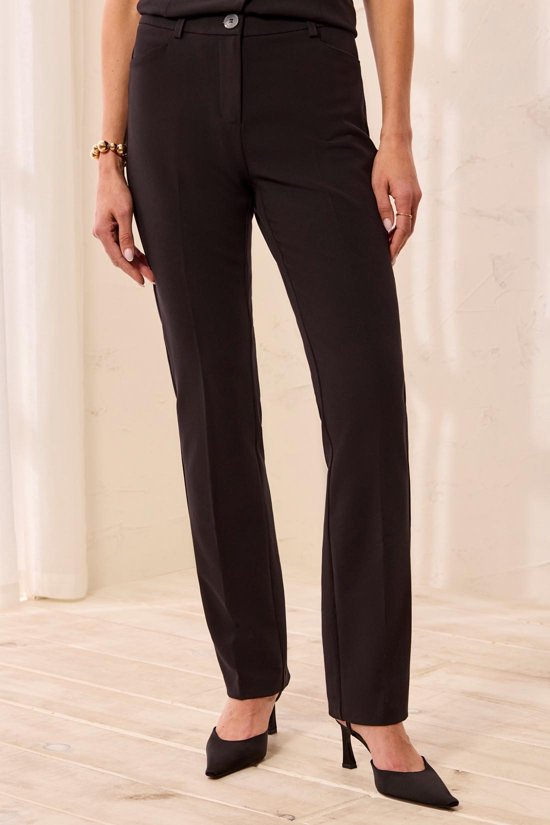 Tribal Fly Front Trouser w/ pockets Black 24000-8410-0002