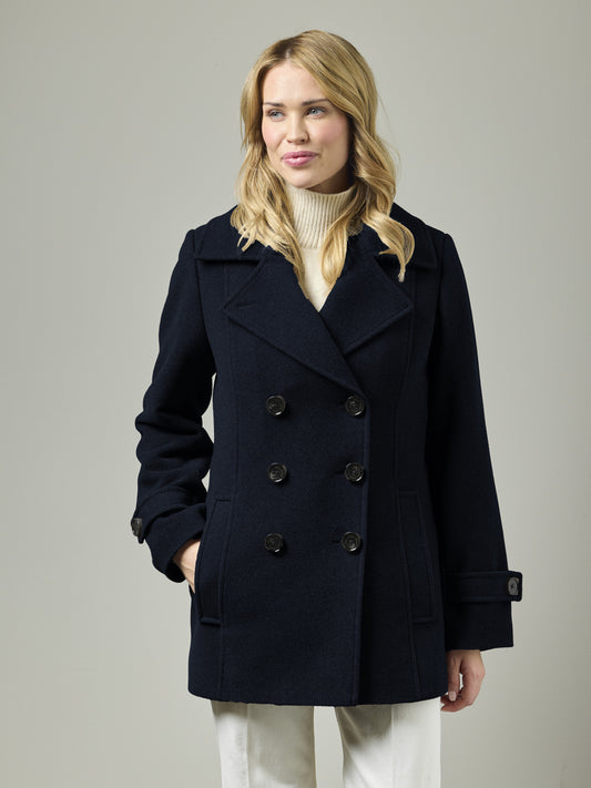 Junge Orchid Coat Navy 2419