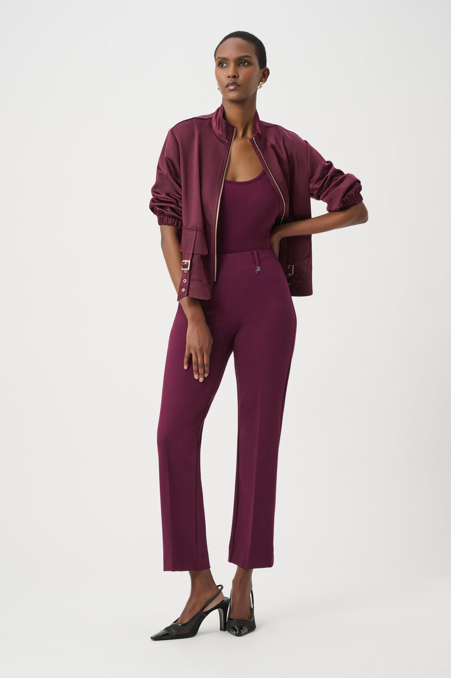 Joseph Ribkoff Straight Pull-On Pants Elderberry 243049W26