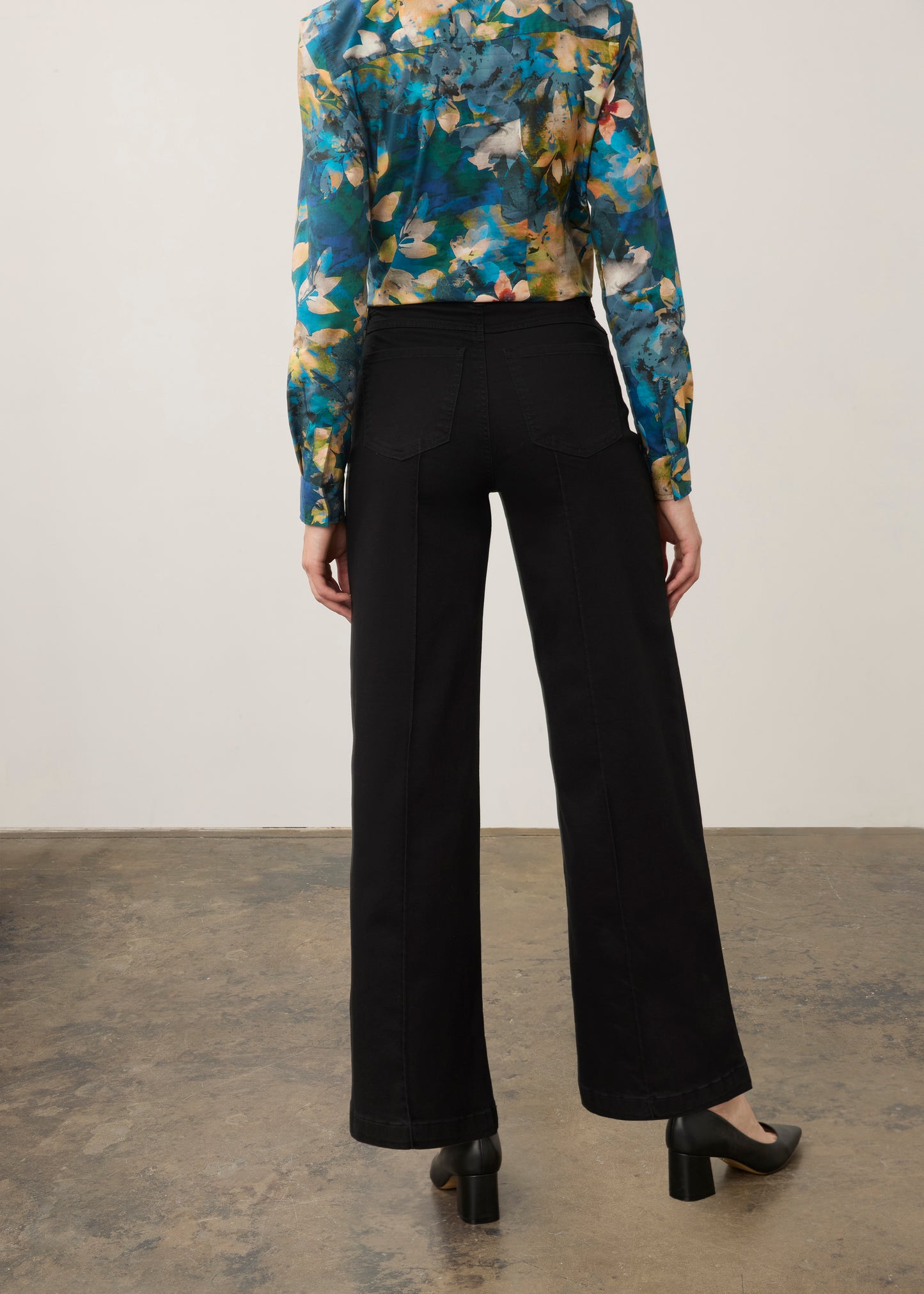 FDJ Olivia Wide Leg Pants Black 2447511