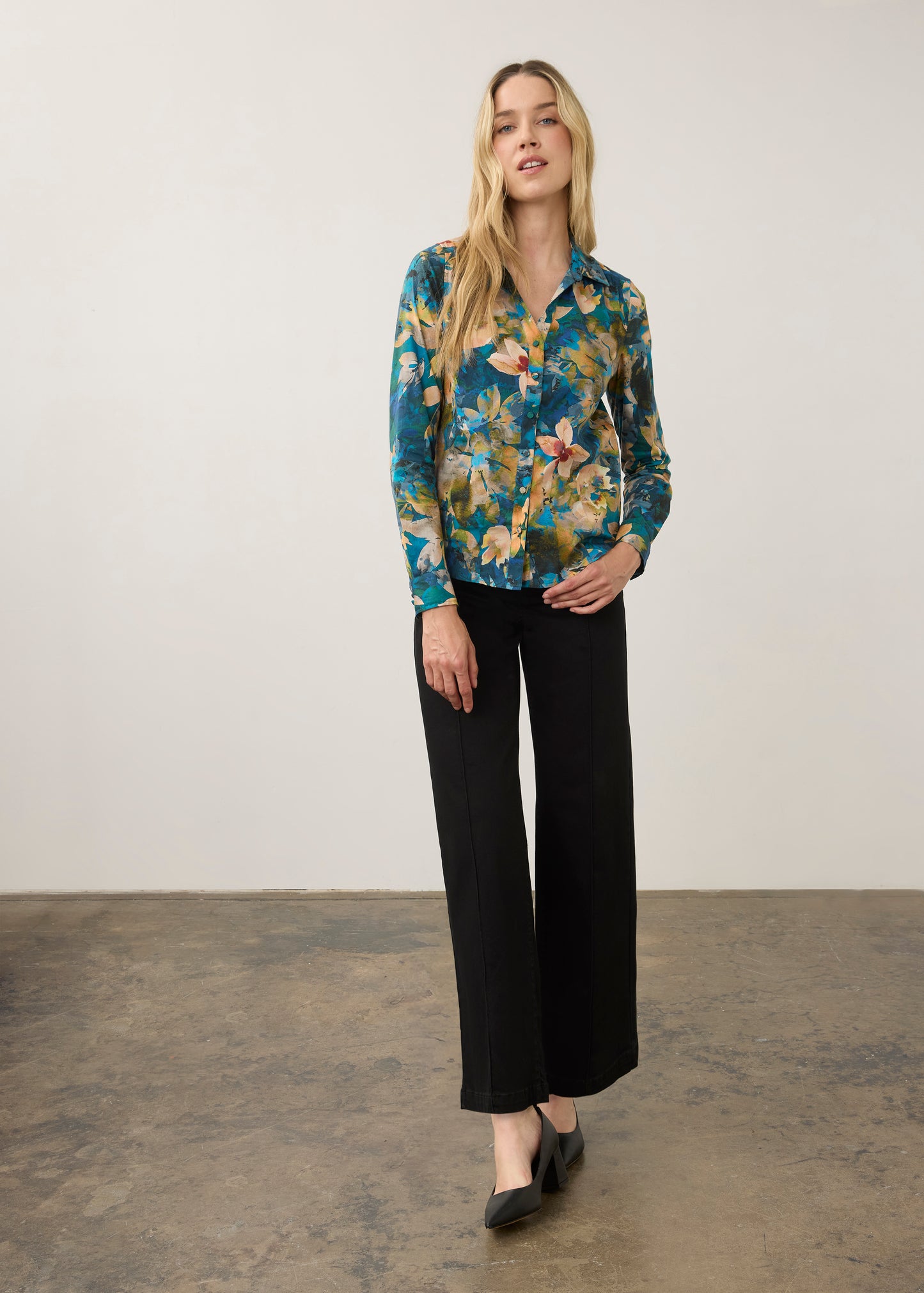 FDJ Olivia Wide Leg Pants Black 2447511
