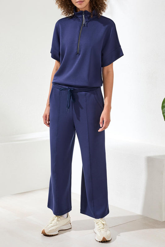 Tribal Pull On Capri w/Drawcord Jet Blue 24470-3390-3068