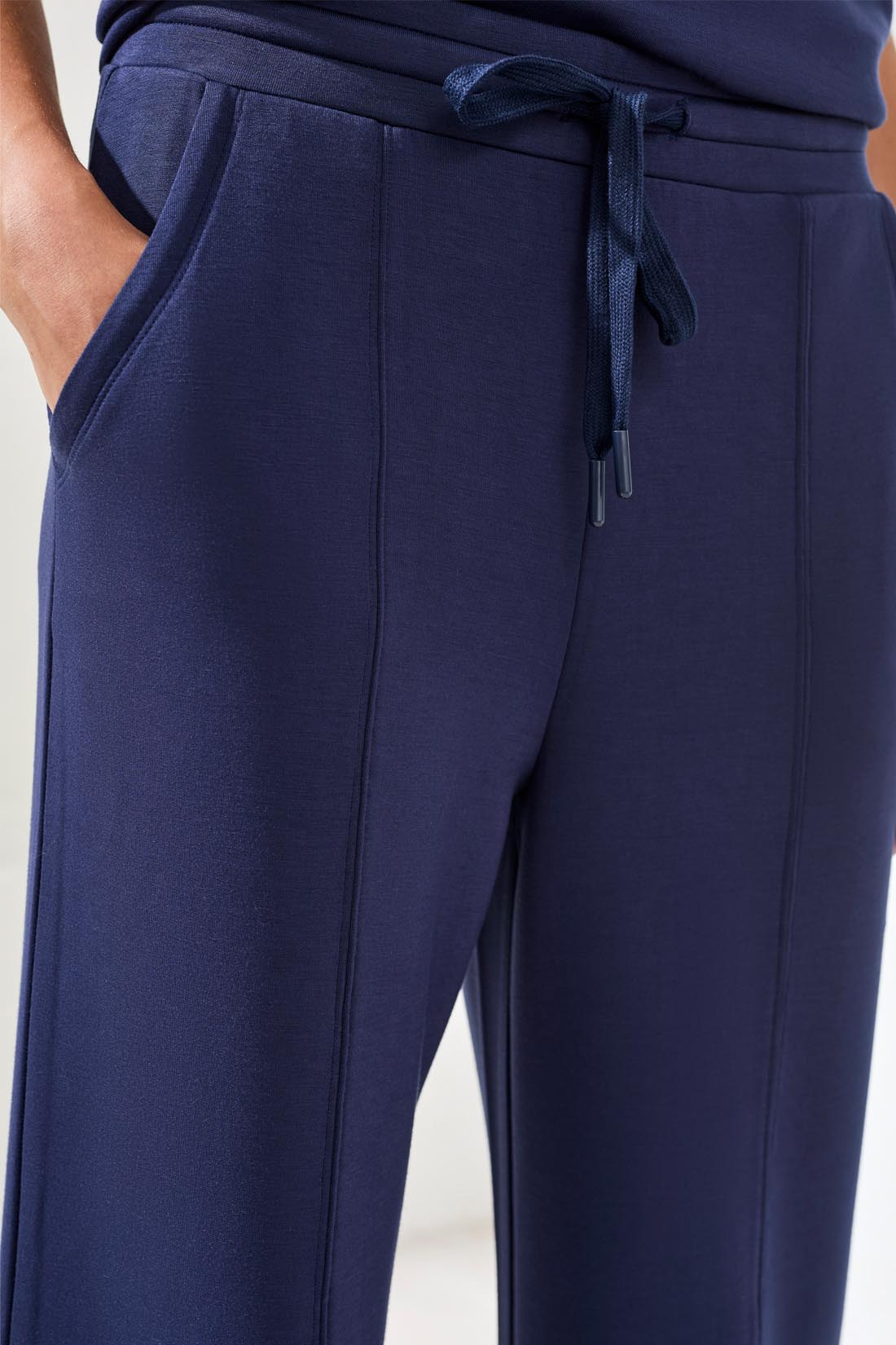 Tribal Pull On Capri w/Drawcord Jet Blue 24470-3390-3068