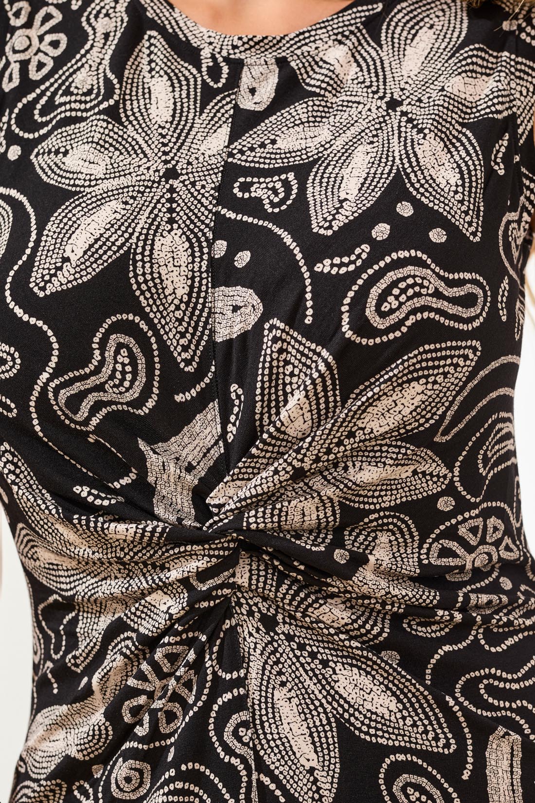 Tribal Sleeveless Dress w/Front Detail Quartz 24510-3457-0979