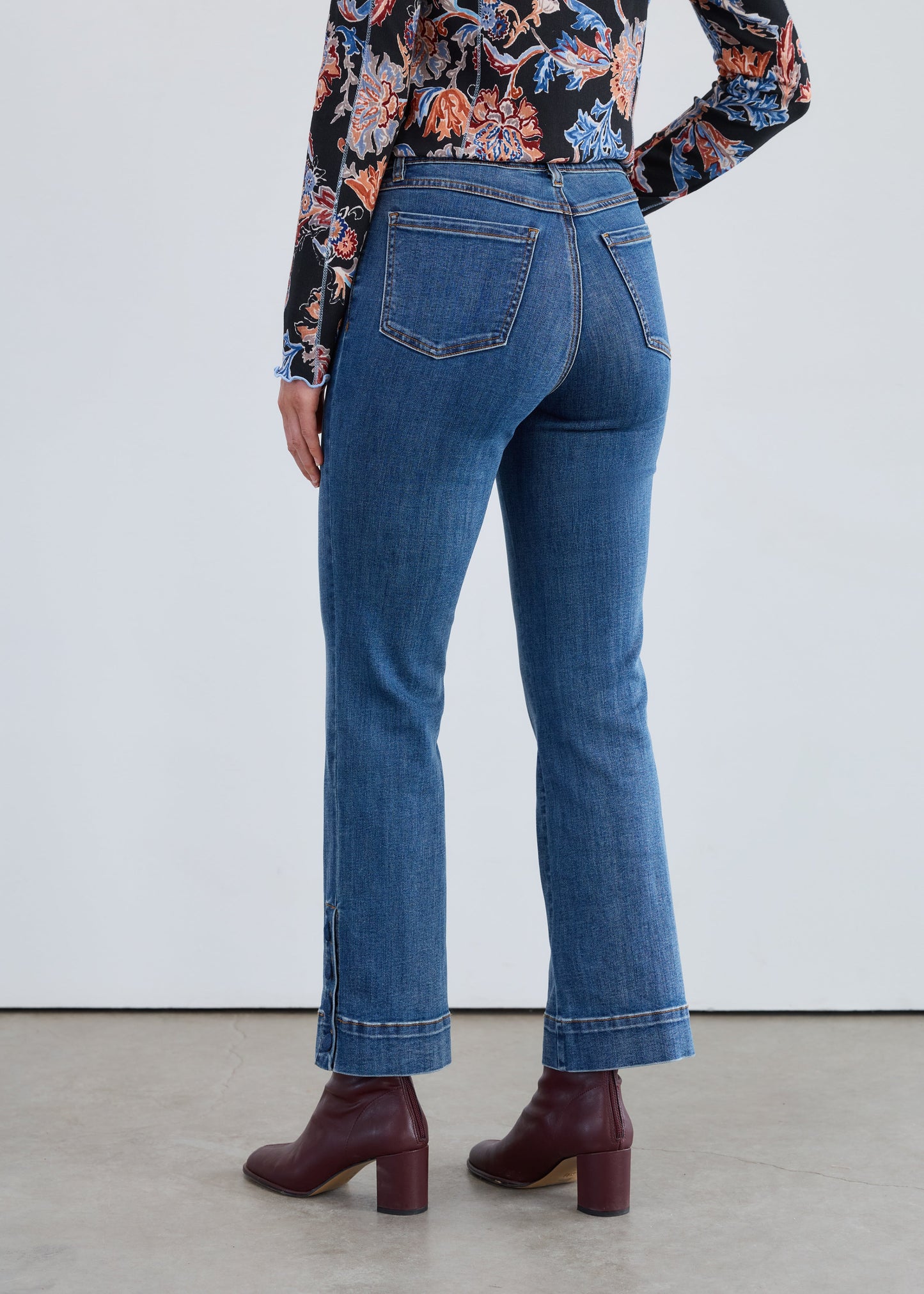 FDJ Pull-On Boot Ankle Jeans Dark Vintage 2462669