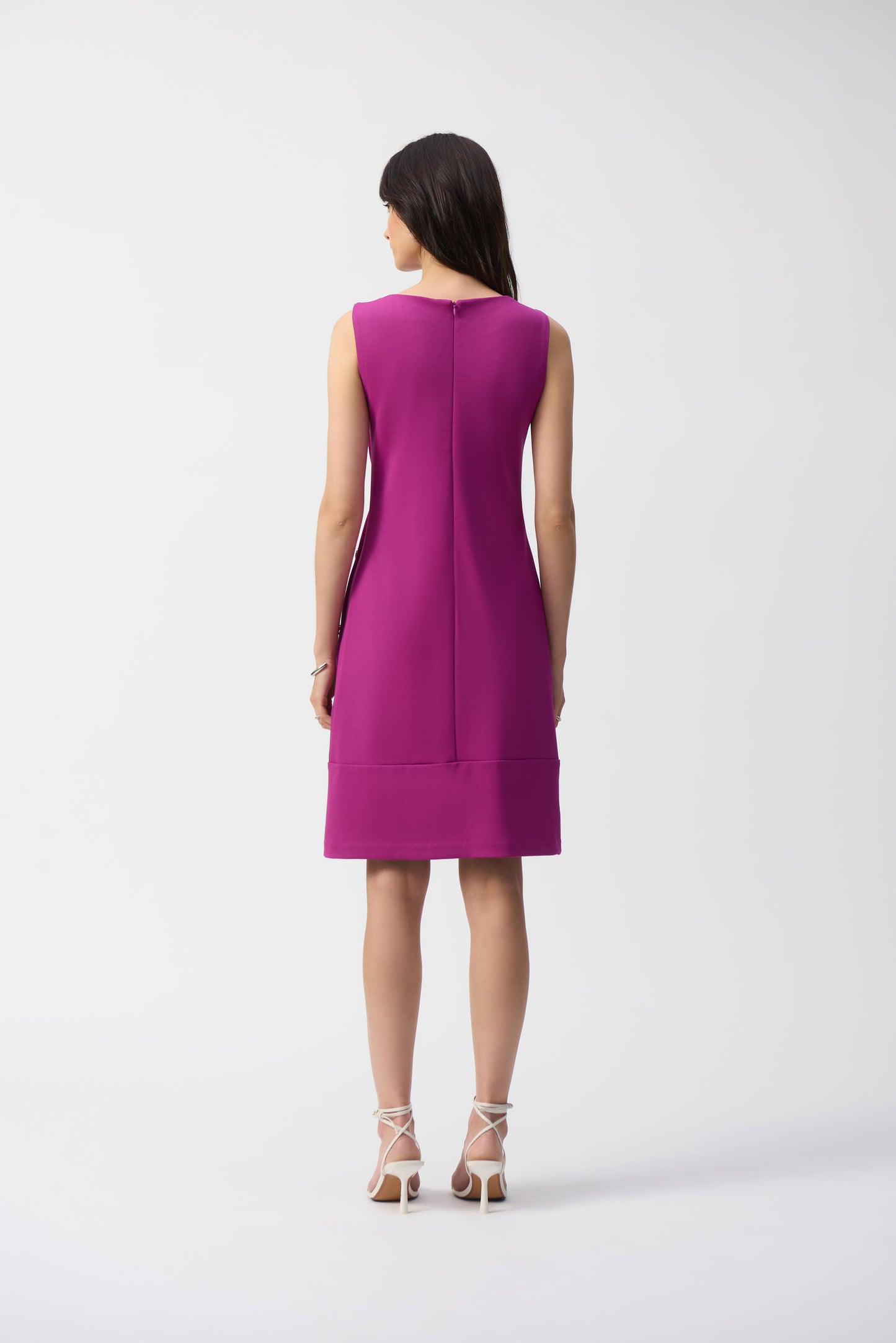 Joseph Ribkoff Scuba Crepe Sleeveless Shift Dress Purple Orchid 251268