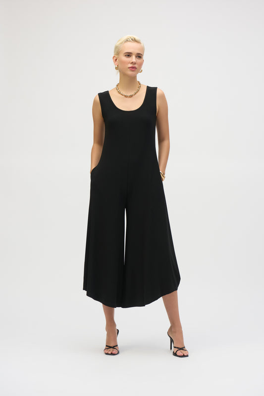 Joseph Ribkoff Wide-Leg Sleeveless Jumpsuit Black 252056
