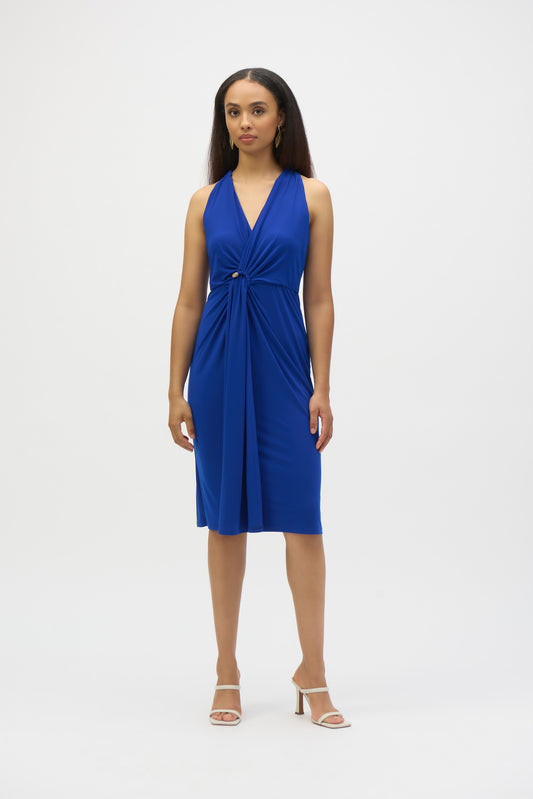 Joseph Ribkoff Halter Sheath Dress Royal Sapphire 252161