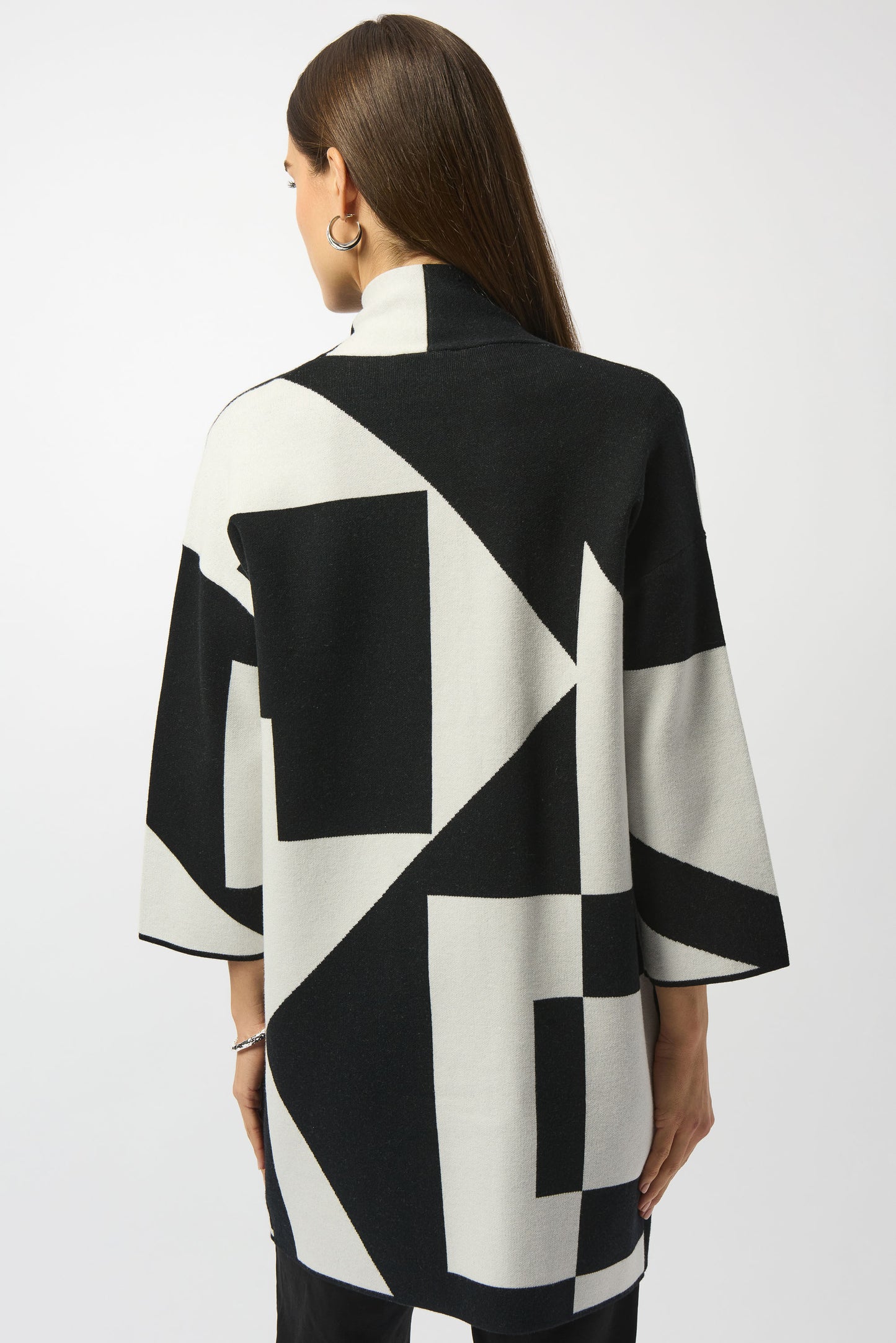 Joseph Ribkoff Ladies Cover Up Cardigan Black/Vanilla 253901
