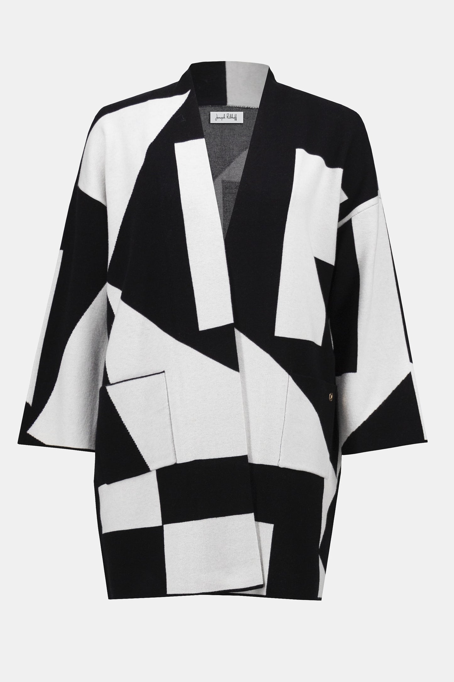 Joseph Ribkoff Ladies Cover Up Cardigan Black/Vanilla 253901