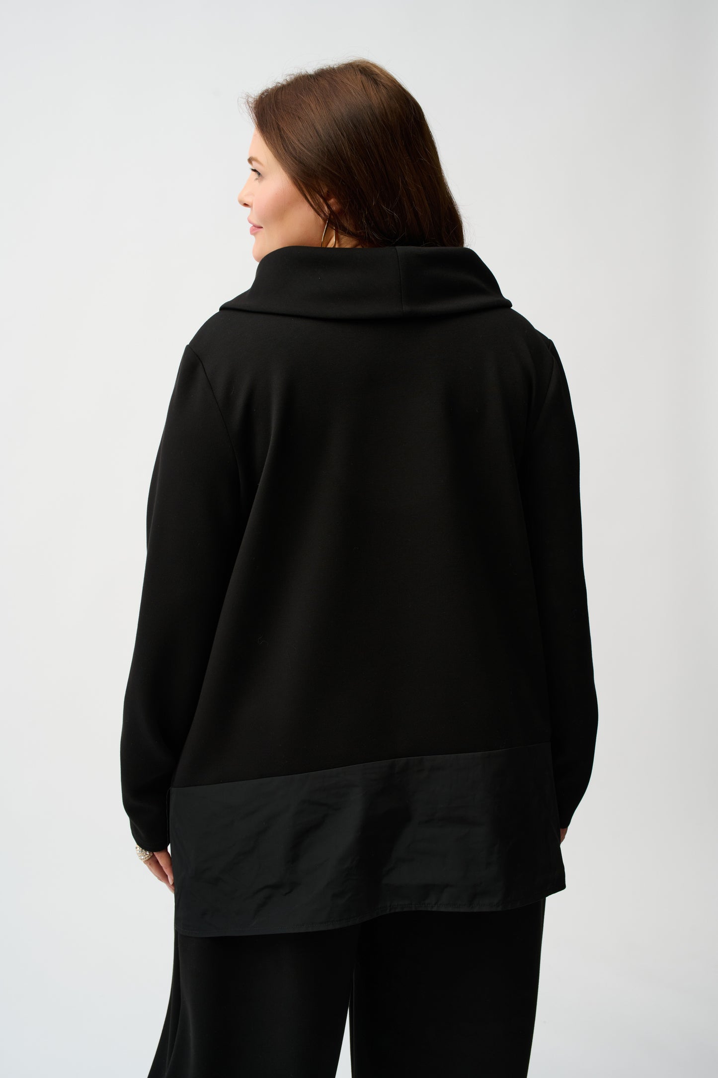 Joseph Ribkoff Scuba Jersey and Memory Trapeze Tunic Black 254004